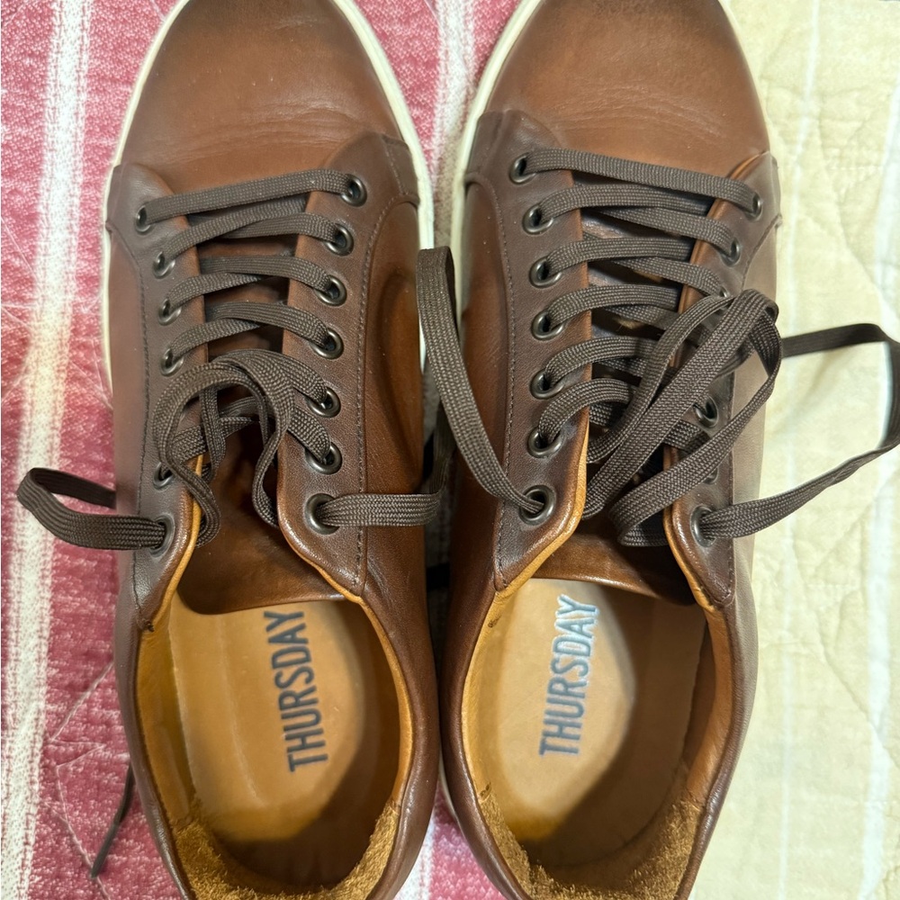Men's Brown Leather Thursday Boot Sneakers